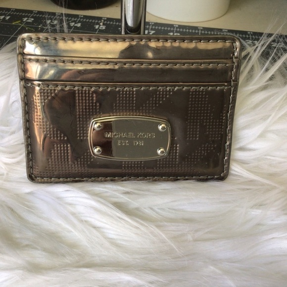 Michael Kors Mirror Style Signature Card Holder - Picture 1 of 4
